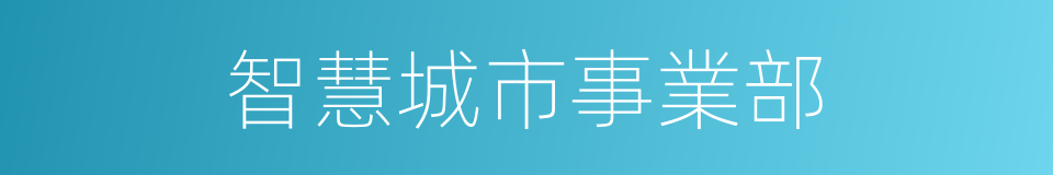 智慧城市事業部的同義詞