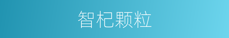 智杞颗粒的同义词