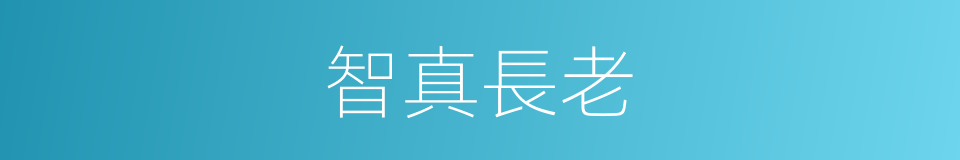 智真長老的同義詞
