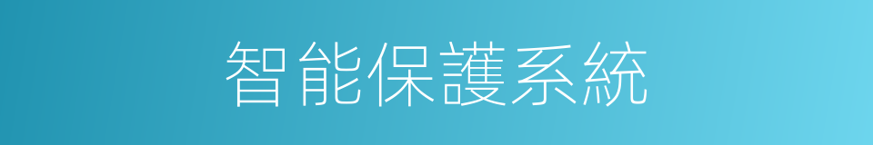 智能保護系統的同義詞