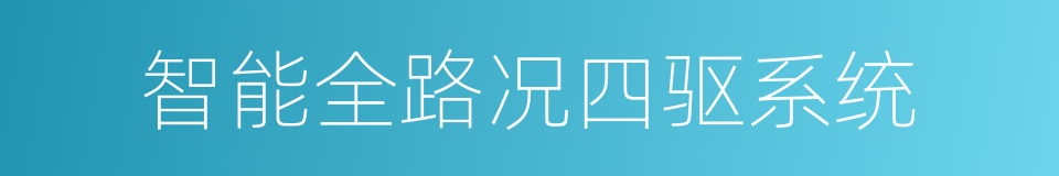 智能全路况四驱系统的同义词