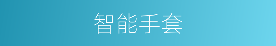 智能手套的同义词