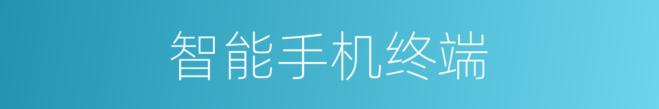 智能手机终端的同义词