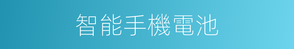 智能手機電池的同義詞