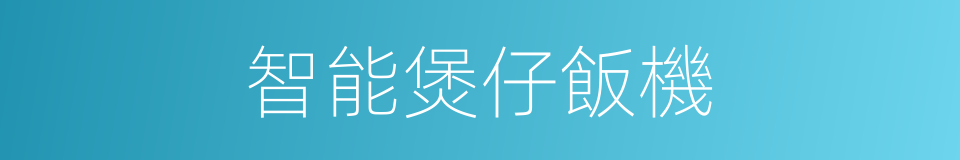 智能煲仔飯機的同義詞