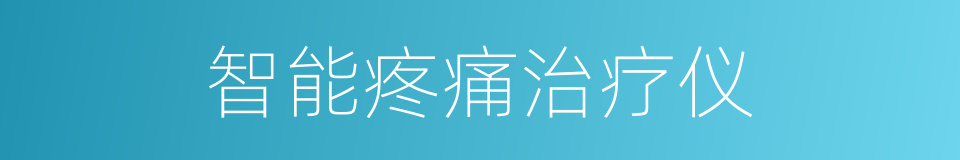 智能疼痛治疗仪的同义词