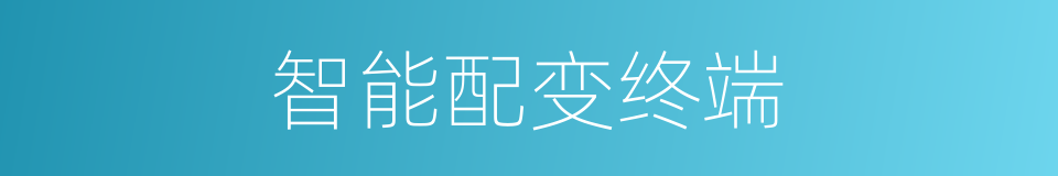 智能配变终端的同义词
