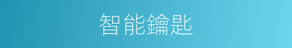 智能鑰匙的意思