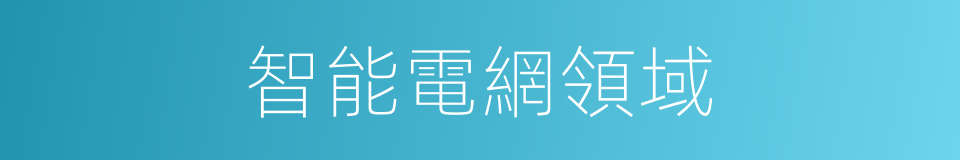 智能電網領域的同義詞