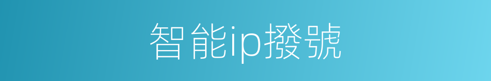智能ip撥號的同義詞