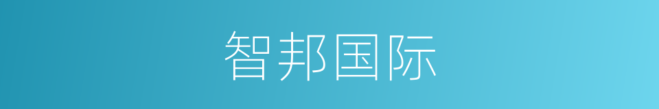 智邦国际的同义词