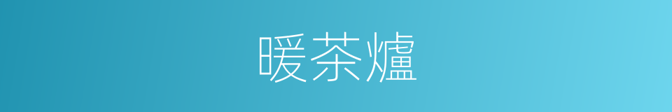 暖茶爐的同義詞