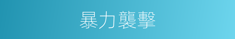 暴力襲擊的同義詞