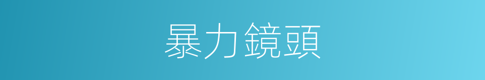 暴力鏡頭的意思