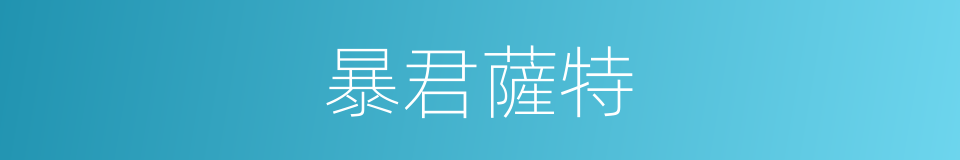 暴君薩特的同義詞