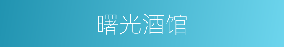 曙光酒馆的同义词