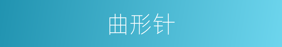 曲形针的同义词
