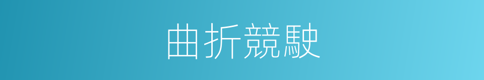 曲折競駛的同義詞