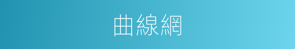 曲線網的同義詞