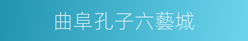 曲阜孔子六藝城的同義詞