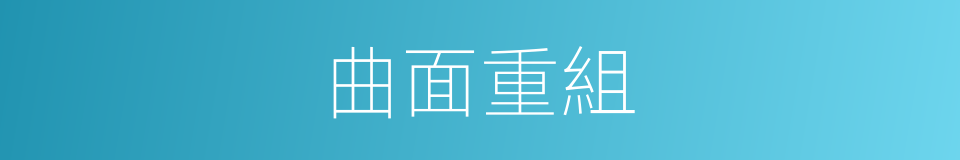 曲面重組的同義詞