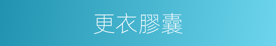 更衣膠囊的同義詞