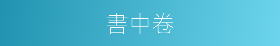 書中卷的同義詞