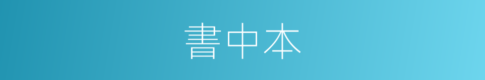 書中本的同義詞