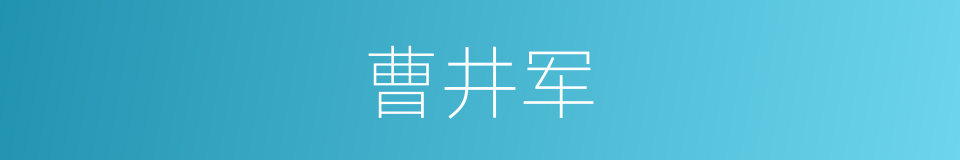 曹井军的同义词