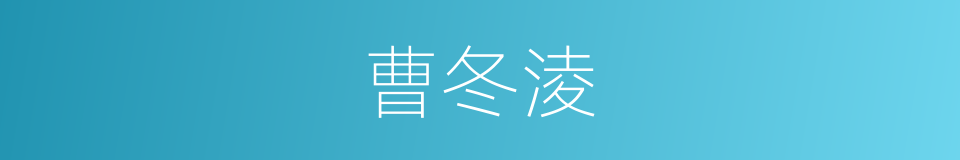 曹冬淩的同義詞