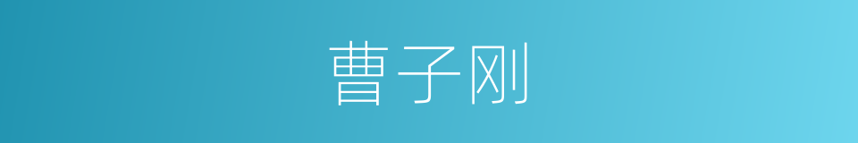 曹子刚的同义词