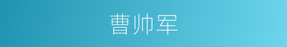 曹帅军的同义词