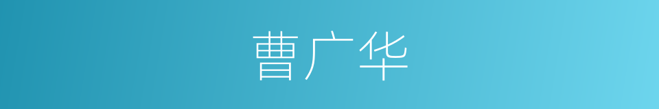 曹广华的同义词