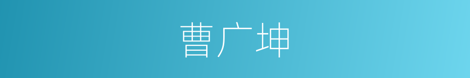 曹广坤的同义词