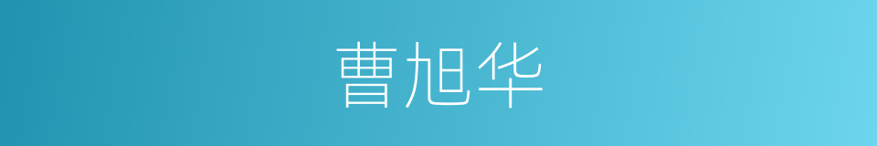 曹旭华的同义词