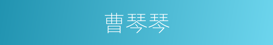 曹琴琴的同义词