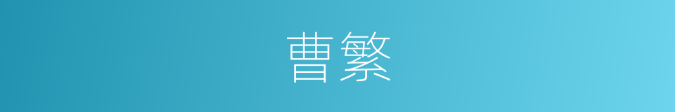 曹繁的同义词
