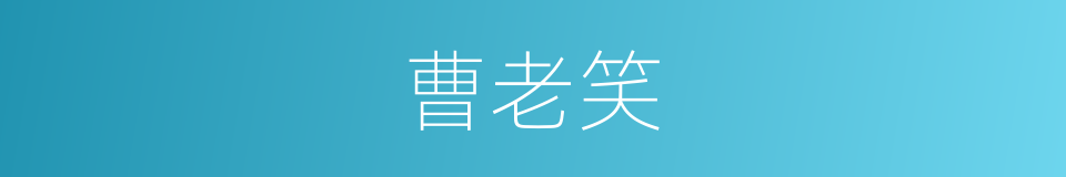 曹老笑的同义词