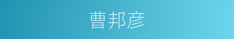 曹邦彦的同义词