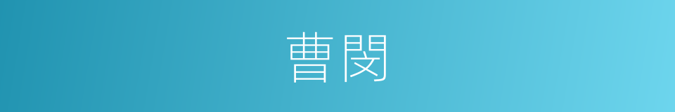 曹閔的同義詞