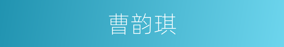 曹韵琪的同义词