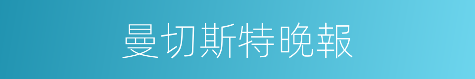 曼切斯特晚報的同義詞