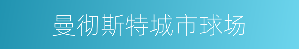 曼彻斯特城市球场的同义词