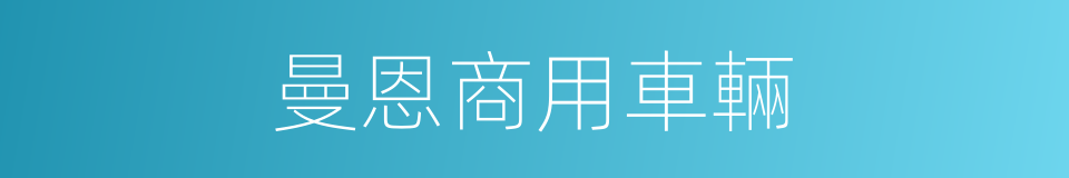 曼恩商用車輛的同義詞