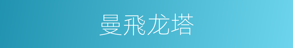 曼飛龙塔的同義詞