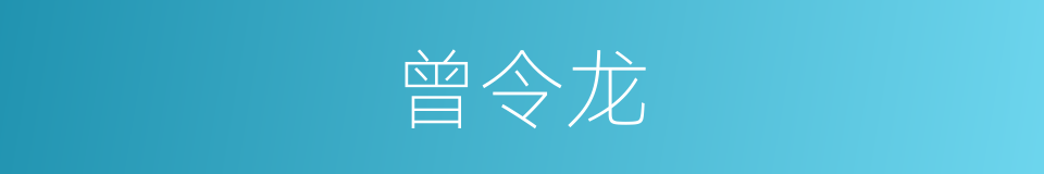 曾令龙的同义词