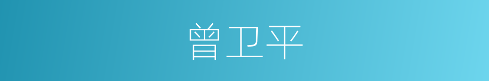 曾卫平的同义词