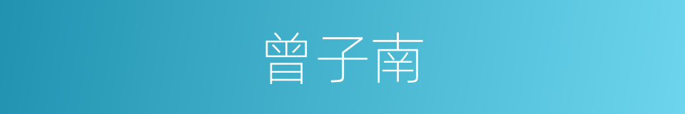 曾子南的同义词