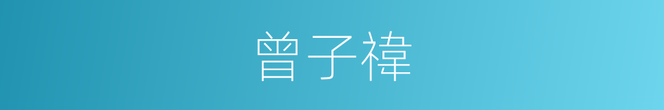 曾子禕的同義詞