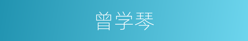 曾学琴的同义词